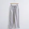Pantalones de Lino para Hombre Pantalones de Algodón y Lino Verano Pantalones Casuales para Hombre Primavera y Otoño Pantalones Anchos de Pierna Recta Pantalones Deportivos para Hombre