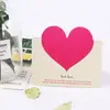 Tarjeta de felicitación de amor creativa Tarjeta de mensaje de bendición para el Día de San Valentín Tarjeta postal de enseñanza estilo coreano Tarjeta pequeña plegable escrita a mano