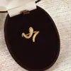 Anel de Zircônia Cobra Brilhante Micro-incrustado Cobre Banhado a Ouro Nicho de Luxo Leve Anel Aberto Ajustável
