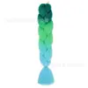 Fibra química de tres colores, cuatro colores, cinco colores, degradado, seda de alta temperatura, trenza grande, trenza jumbo, trenza burbuja, material para trenzas de cabello
