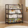 Estante de Almacenamiento Multicapa Más Vendido Transfronterizo Estante de Almacenamiento para el Hogar Estante de Exhibición de Piso para Dormitorio Simple y Duradero Estante para Snacks y Comestibles