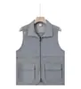 Chal Lian Laiti Multibolsillos Ropa de Trabajo Estampado Personalizado Logo Holgado Delgado Cremallera Camisa Chal Publicitario