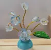 Mini Jarrón Pequeño para Coche Producto Terminado DIY Hecho a Mano Moderno Flor Artificial Decoración de Coche Adorno de Escritorio