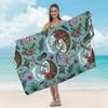 Toalla de Playa de Microfibra Transfronteriza para Adulto Estampada para la Playa Chal Protector Solar Absorbente Toalla para Nadar de Secado Rápido Toalla de Baño