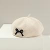 Gorros para Niños para Primavera y Otoño, Boinas Finas para Niñas con Lazo, Gorros de Calabaza, Gorros de Pintor de Invierno para Bebés Niñas