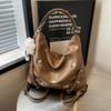 Mochila Transfronteriza de Gran Capacidad para Mujer 2024 Nueva Bolso Tote de Cadena de Alta Gama para Viaje y Uso Diario Mochila de Hombro Cruzada