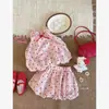 Estrella infantil niña redonda super hermosa ropa de verano 2026 nuevo conjunto de verano para niños ropa de verano súper caliente para niñas ropa para niños