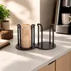 Dispensador de Vasos Desechables Dispensador de Agua de Escritorio Portavasos Portavasos para Café Té Leche Portavasos de Papel Estante de Almacenamiento