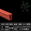 Tira de vedação em U tira de borda de silicone tira de borda para equipamento mecânico resistente a altas temperaturas tira de moldagem em fibra de vidro tira decorativa