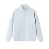 Jaqueta impermeável de trabalho com manga raglan, casaco de manga comprida com forro de fleece para comércio exterior transfronteiriço, moletom com zíper esportivo masculino, feito sob medida