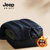 JEEP SPIRIT 2024 otoño e invierno nuevo suéter con forro polar para hombre cálido antiarrugas cómodo transpirable cálido bloqueo de temperatura
