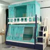 Cama trapezoidal para el hogar, cortina de cama de doble capa, integrada para sombrear, mosquitero trapezoidal para niños, a prueba de polvo, Cabaña