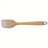 Fornecedor da Fabricação Espátula de Silicone Semi-Transparente Integrada, Faca para Misturar Creme de Bolo de Panificação, Espátula Pequena Semi-Transparente de 21cm