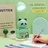 Nova Luminária de Mesa USB Fofa de Panda Balançando Três Modos 300mAh Recarregável Três Modos Desenho Animado Multifuncional Luz Branca