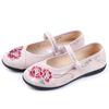 Sapatos de pano bordados de Pequim Antiga sapatos bordados salto baixo sola macia primavera e outono novos étnicos bordados sapatos respiráveis atacado