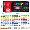 Caneta Marcadora Acrílica Líquida Reta Guangna 8101 120/240 Cores Ponta Macia para Estudante Arte DIY Pintura à Mão Caneta de Grafite