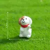 Miniatura de paisaje de cachorro de dibujos animados, un modelo para crear escenas de jardín, decoración DIY para casas de muñecas y un pequeño adorno de escritorio