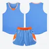 Nuevo Conjunto de Uniforme de Baloncesto de Verano Personalizable para Estudiantes, Chaleco de Corte Holgado, Imprimible, Secado Rápido, Camiseta Transpirable, Compra al por Mayor