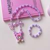Collar de Cuentas de la Serie Sanrio de Dibujos Animados para Niños Set de Pulsera para Niñas Hello Kitty Kuromi Accesorios Súper Lindos