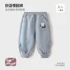 Pantalones de chándal para niñas de nuevo estilo, pantalones largos para niños y bebés para uso en exteriores, pantalones PP para bebés de estilo coreano, ropa para niñas