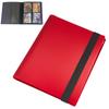 Libro de 9 bolsillos con correa negra para 360 tarjetas, libro de tarjetas de juego de estrellas, colección de tarjetas de juego de animación, libro de tarjetas al por mayor, 4 rejillas de palacio