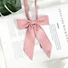 Gravata Borboleta de Cor Sólida para Meninas Uniforme Jk Cabo Pequeno Longo Acessórios de Uniforme Escolar Japonês Fato de Marinheiro Fato de Solteiro Gravata Borboleta da Temporada de Formatura