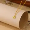 Colar de Moeda de Cobre Gelo Quebrado para Mulheres, Novo Estilo Chinês Design de Paz Quebrada, Elegante Corrente de Clavícula Novo Estilo Chinês, Presente para Melhor Amiga