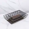Cesta de Hierro Minimalista Cesta de Almacenamiento Cesta de Almacenamiento de Hierro Cesta de Almacenamiento para Juguetes y Artículos Varios Cesta de Almacenamiento para Gel de Ducha Cesta de Invitados para el Hogar
