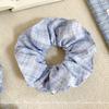 Goma para el Cabello de Flor de Encaje Estilo Coreano Scrunchie Grande con Acabado de Alta Gama, Extra Grande, Resistente, Accesorio Grande para Cola de Caballo para Navidad