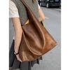 Bolso de Axila Retro de Gama Alta para Commuter para Mujer 2025 Nuevo Color Puro Bolso Tote Simple Gran Capacidad Bolso de Hombro