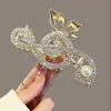 Horquilla de Lirio del Valle Accesorio para el Cabello con Borlas, Pinza de Tiburón Adorno para el Cabello para Mujeres, Pinza de Garra para la Parte Trasera de la Cabeza, Accesorio para el Cabello Exquisito de Alta Gama