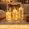 Vela Eletrônica CrossLED Festa de Natal Simulação Luz de Atmosfera Falsa Decoração de Casamento Recarregável Controle Remoto Luz Noturna para Exterior