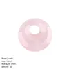 Colgante de cristal de paz con agujero en el borde de 18 mm, joyería hecha a mano DIY y accesorio para ropa, colgante de princesa de amatista Aogao Gao