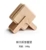 Posavasos creativo de nogal para taza de té, ceremonia del té japonesa, posavasos de aislamiento para taza de té y café, juego de posavasos de haya multiespecificación