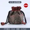 Bolsa de almacenamiento Wenwan joyería pulsera nuez taza de té taza maestra bolsa de almacenamiento portátil con cordón para llevar franela bolsa de tela pequeña