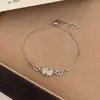 Coleção de pulseiras: borboleta, coração, trevo de quatro folhas, corrente fina simples, versátil para o dia a dia, estilo nicho de alta qualidade, acessórios de menina