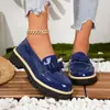 E-commerce Transfronteiriço Outono 2026 Novos Mocassins de Couro Patente com Solado Grosso Estilo Britânico Feminino Laço Salto Grosso Retro Sapatos de Salto