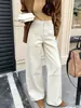 Jeans Anchos Curvos Retro Gris Mingyue para Mujer 2026 Otoño/Invierno Nuevos Pantalones de Pierna Ancha de Tiro Alto Sueltos Adelgazantes de Longitud Completa para Mujer