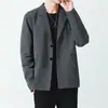 Blazer casual de primavera y otoño para hombre, top DK de corte holgado, moderno y versátil estilo coreano, elegante y genial conjunto de traje pequeño