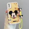 Adecuado para Vivoy93 Fronterizo S 17m Qi V40Lite Ratón Y51 Patrón de Cuero de Dibujos Animados V50 Etiqueta Y35 Funda para Teléfono Móvil