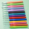 Ganchillos de Colores Transfronterizos con Mango Suave para Uso en Casa, Herramientas para Tejer Ramilletes y Mantas, Herramientas de Ganchillo para Muñecas de Hilo Hechas a Mano con Ganchillo