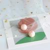 Cuentas redondas acrílicas de calabaza de color macarrón de caramelo de primavera y verano, accesorios para pendientes de joyería hechos a mano DIY