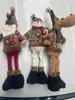 Quying Tela a Cuadros Copo de Nieve Navideño Retro Transfronteriza Muñeca Elástica Decoración Navideña para Hotel Centro Comercial Adorno de Arreglo