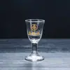 Copo Moutai, copo de vinho pequeno, copo de vidro de cristal, conjunto de decantador de bebida de dose única de 10ml, conjunto de sete peças, branco