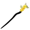 Horquilla Floral de Estilo Antiguo, Horquilla para Moño de Borla de Alto Nivel Estilo Chino, Accesorio para el Cabello de Madera para Hanfu Cheongsam