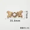Fivela de Metal Botões Superiores Retrô Estilo Étnico Fecho Decorativo para Roupa Traje Tang Cheongsam Hanfu Botão de Pressão de Liga
