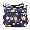 Bolsa de Tecido de Nylon Leve Repelente à Água Bolsa de Compras da Moda Bolsa de Ombro Feminina da Moda Bolsa Transversal Casual Estampada