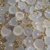 Fonte de sal natural ágata garra de gato cristal gota pequena gema calcedônia branco gelo pingente universal colar pulseira pingente