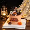 2026 Decoración para Pastel Feliz Halloween Diablito de Goma Blanda Calabaza Adornos de Tela Decoración Noche de Carnaval de Halloween Horneado
