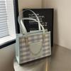 Bolsa Casual de Grande Capacidade para Mulheres 2026 Nova Moda Bolsa de Ombro para o Dia a Dia Bolsa Tote Xadrez de Alta Qualidade para Estudantes Universitários
